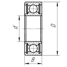 Подшипник шариковый Timken 180113 (6013 2RS)